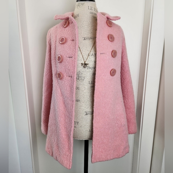 Vintage Pink Double Breasted Peacoat - Picture 5 of 13